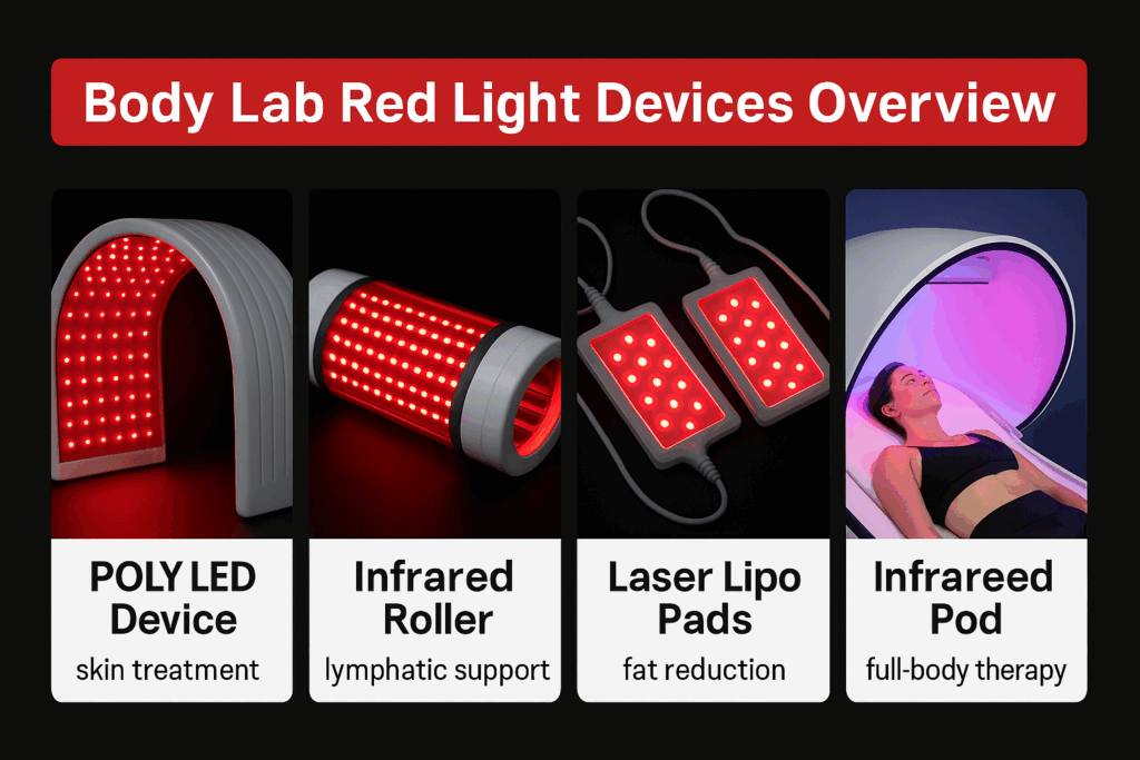 Body Lab Studio’s red light therapy devices