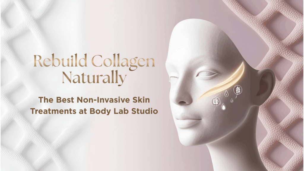 Rebuild Collagen Naturally with Body Lab Studio’s non-invasive skin treatments that boost firmness, smooth fine lines, and restore your natural glow.