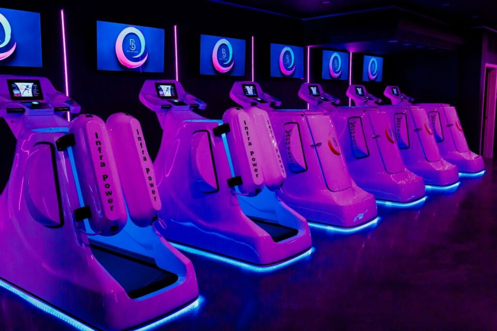 Infrared treadmill station at Body Lab Studio in Myrtle Beach.
