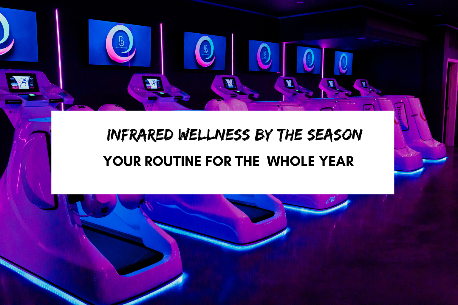 VacuTherm infrared treadmill room for year-round seasonal wellness routines at Body Lab Studio Myrtle Beach