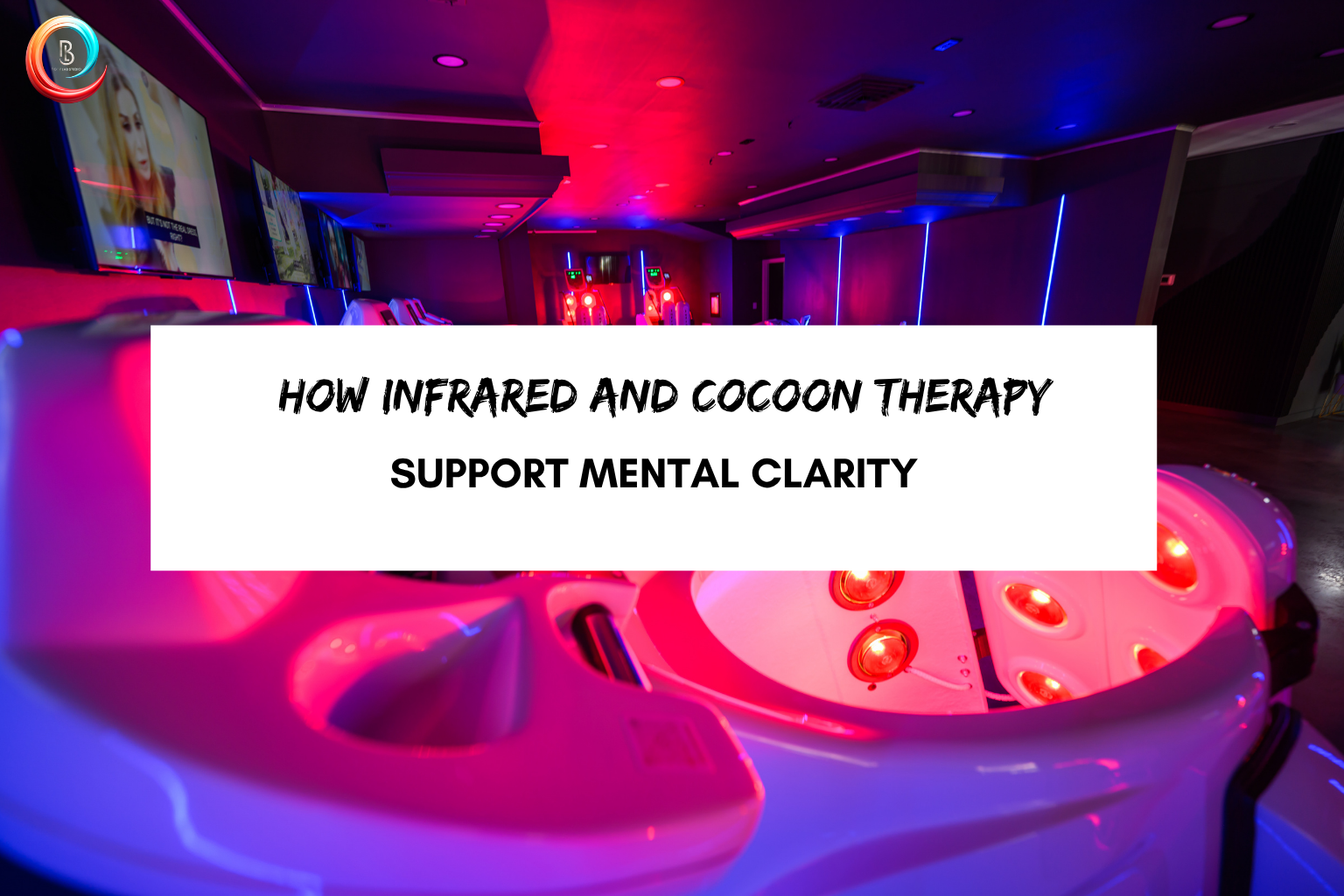 Infrared wellness pod room for mental clarity and cocoon heat therapy sessions at Body Lab Studio Myrtle Beach