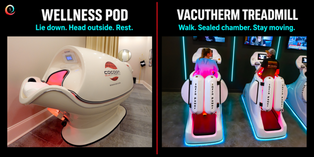 VacuTherm Treadmill vs wellness pod