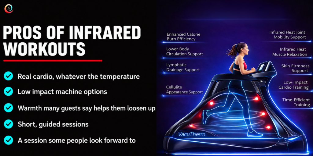 Pros of infrared workouts